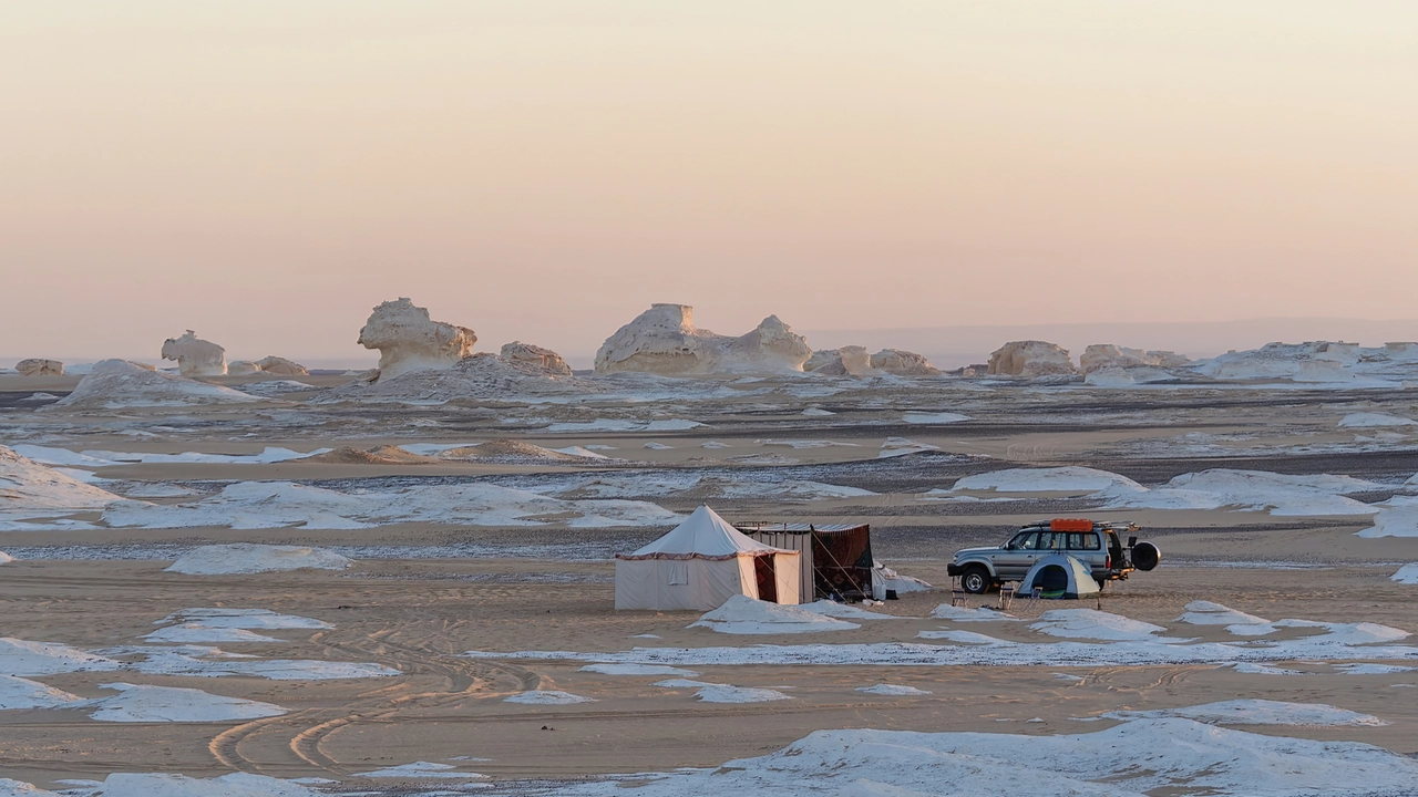 Accampamento, Deserto Bianco, Egitto