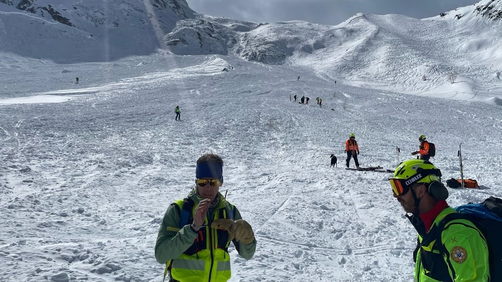 I soccorritori in azione