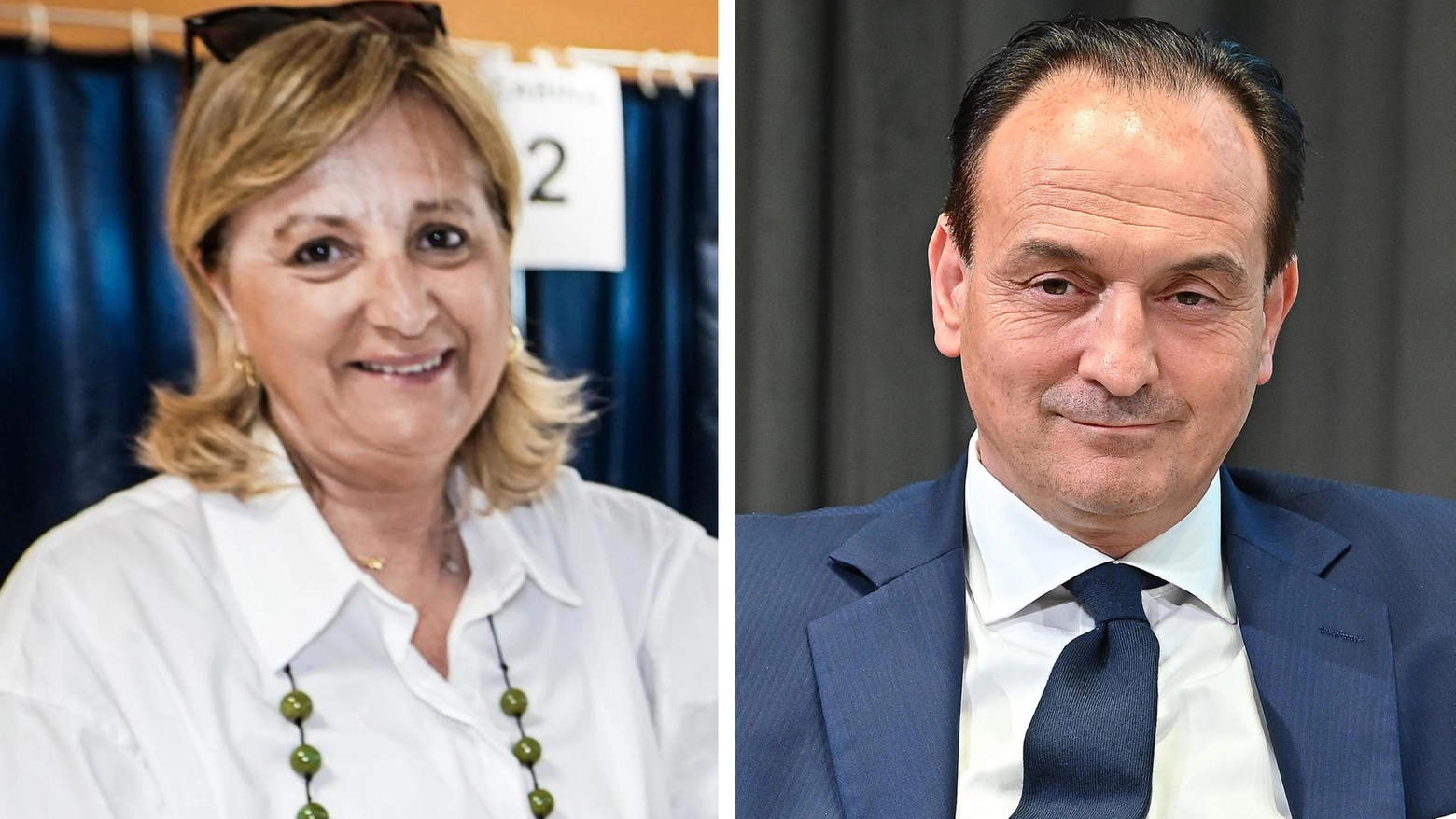 Regionali Piemonte: la candidata del centrosinistra Gianna Pentenero e il governatore uscente Alberto Cirio (Ansa)