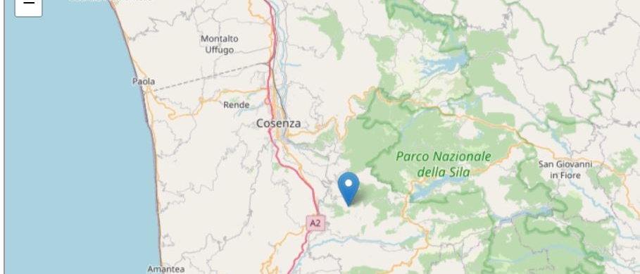 Terremoto a Cosenza, due scosse nel cuore della notte. La più forte di magnitudo 4.2