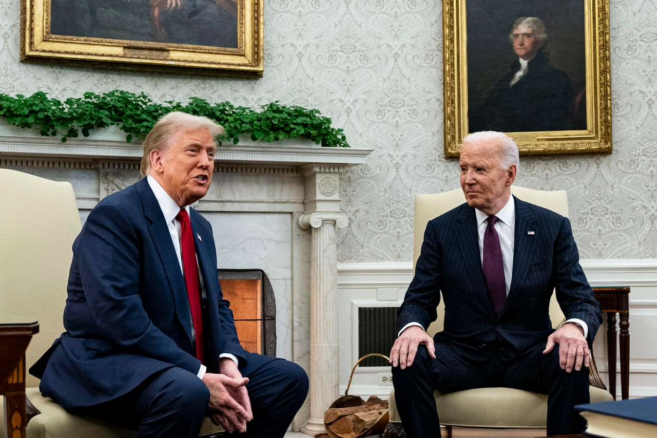 Il presidente eletto Donald Trump e l'inquilino uscente della Casa Bianca Joe Biden