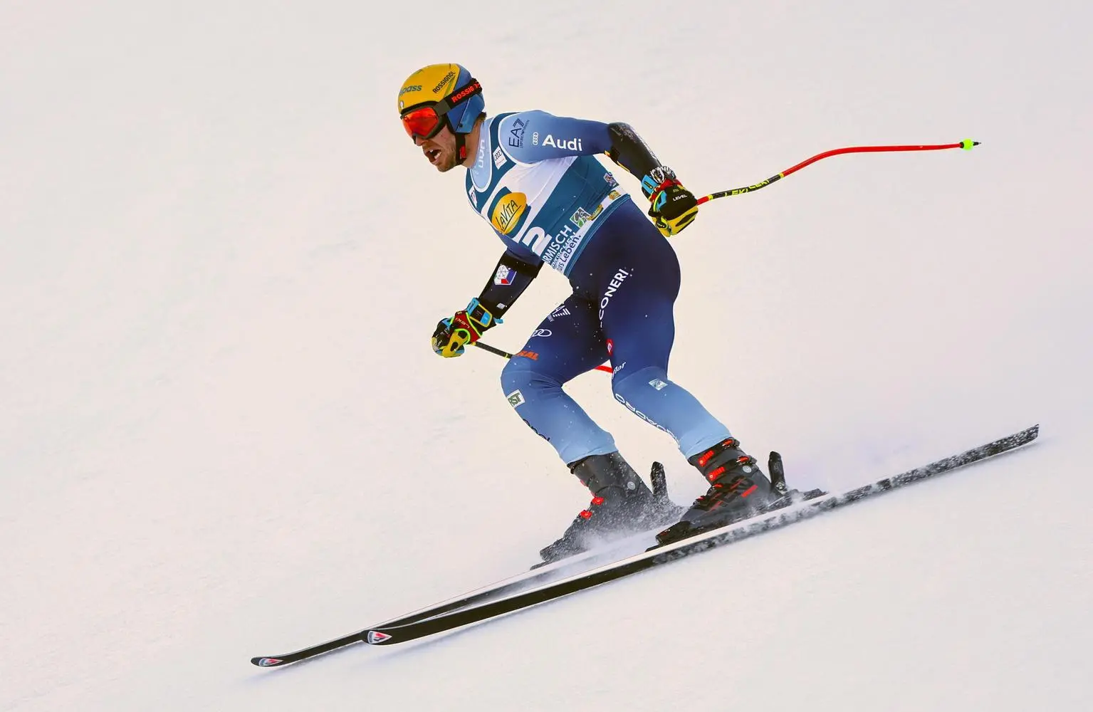 Discesa Val Gardena, Casse super nelle prove. Odermatt si nasconde