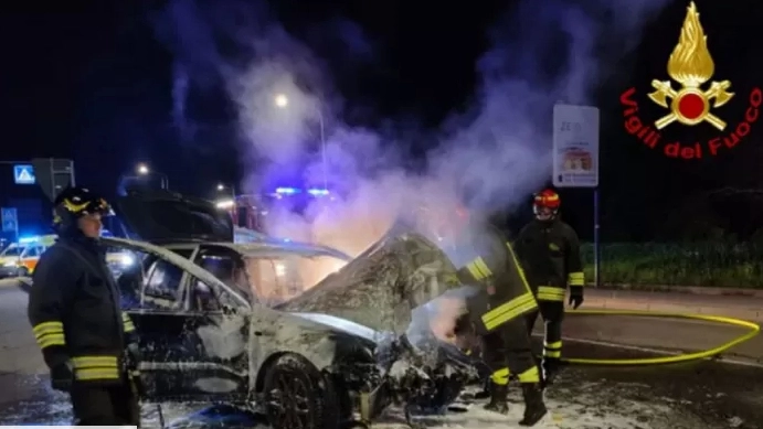 Incidente a Chions (Foto Vigili del fuoco)