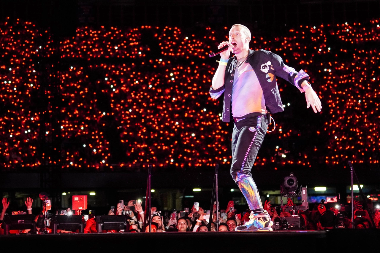 British rock band Coldplay a Napoli