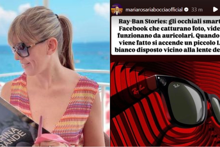 Maria Rosaria Boccia e il post sugli occhiali con cui ha filmato i locali di Montecitorio