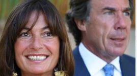 Carlo Sama con la moglie Alessandra Ferruzzi in una fotografia d’archivio