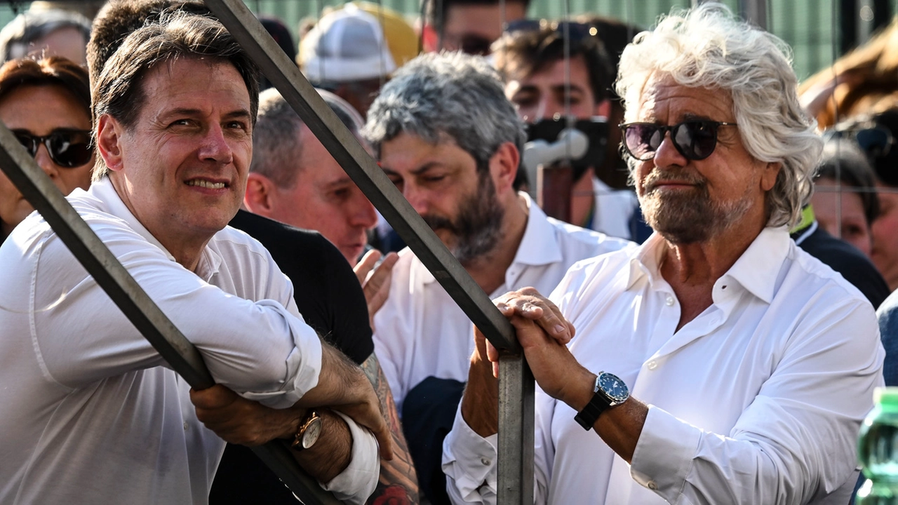 Giuseppe Conte e Beppe Grillo