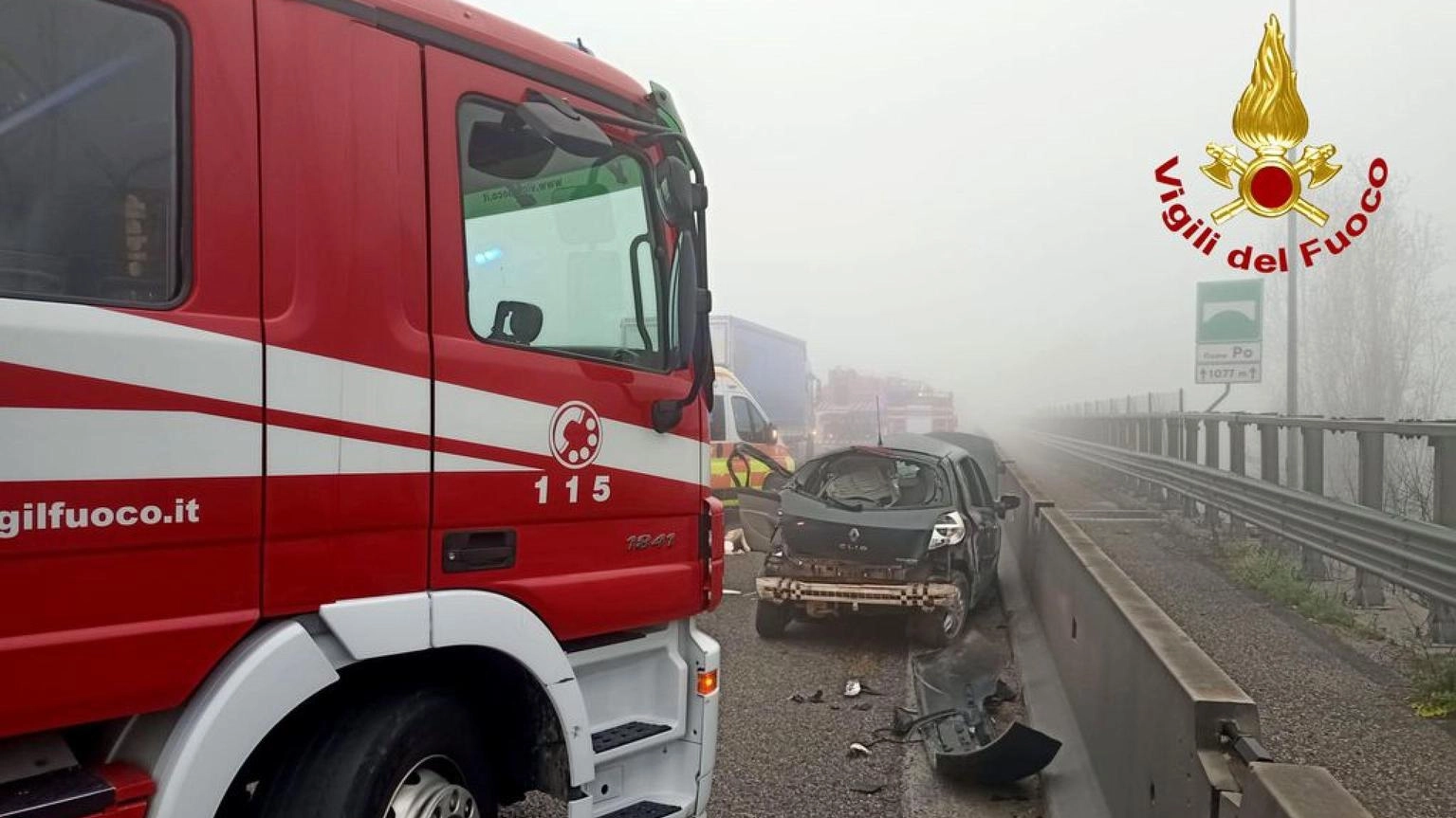 Incidente in A1 a Piacenza, due morti e sei feriti