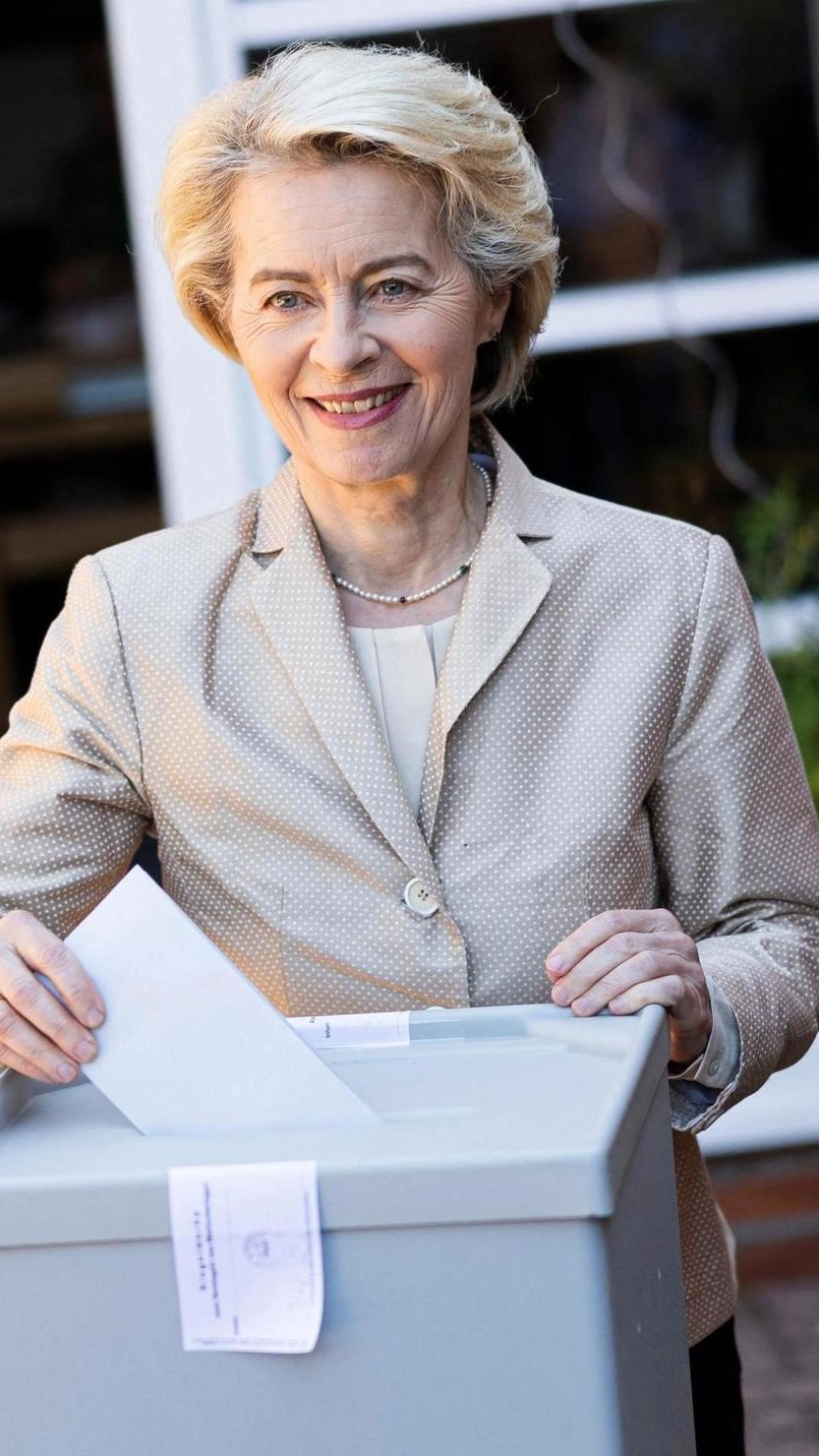 Ursula von Del Leyen al seggio