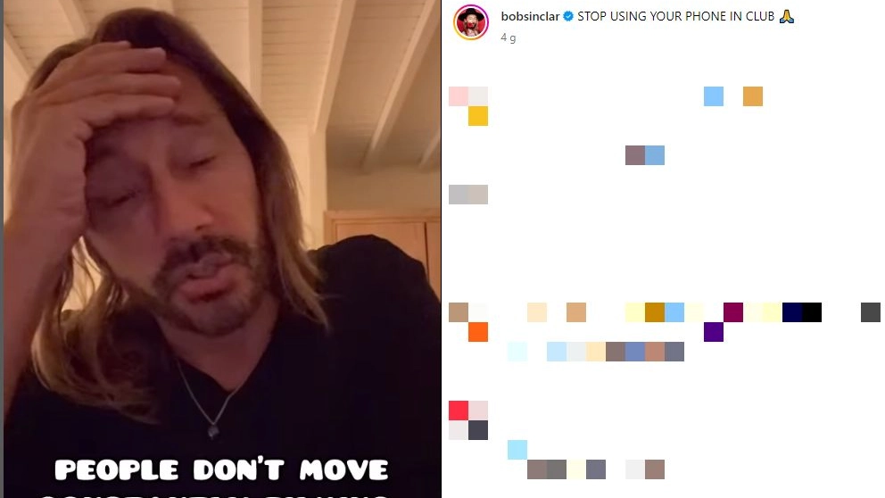 Lo sfogo di Bob Sinclar su Instagram