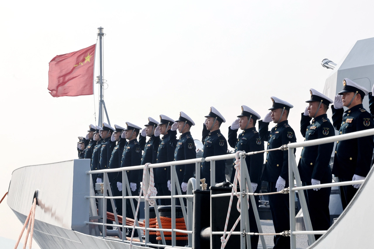 Soldati della Marina militare cinese in una foto d'archivio