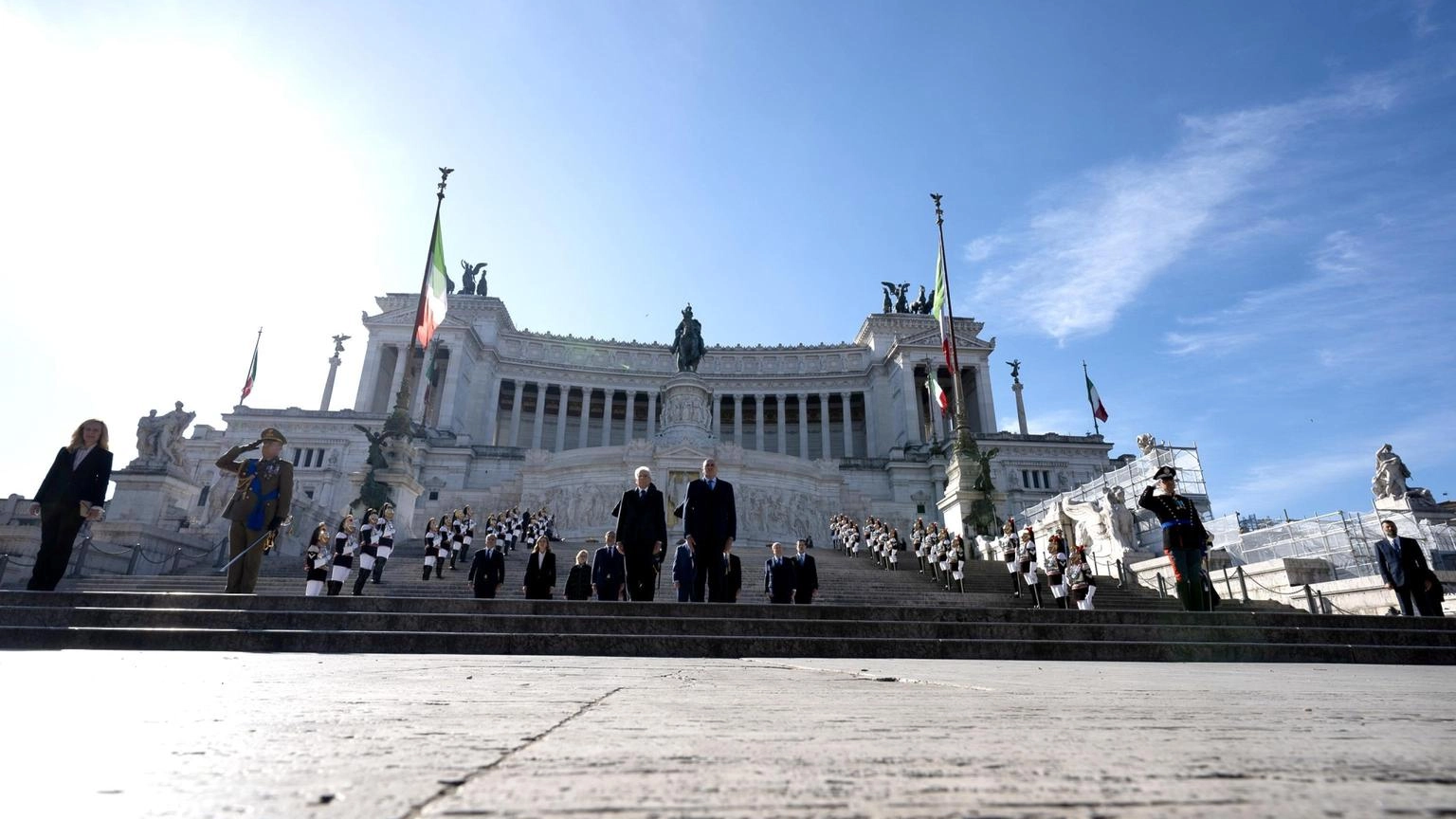 Unità d'Italia, cambio della Guardia solenne al Quirinale