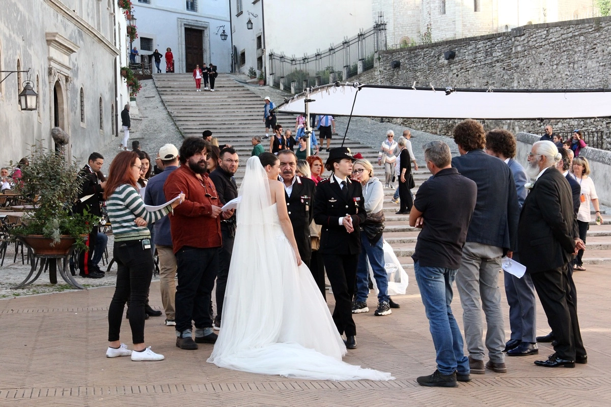 Sul set di Don Matteo a Spoleto