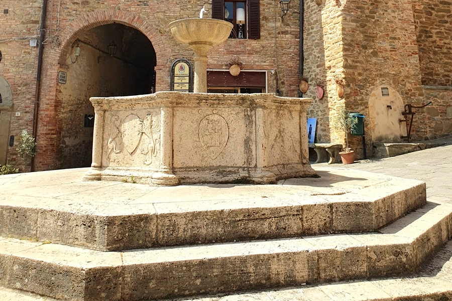 La piazza centrale di Panicale