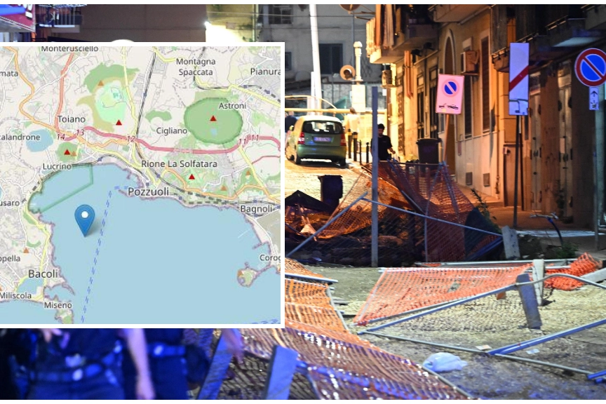 Terremoto ai Campi Flegrei: nuova scossa oggi a Napoli