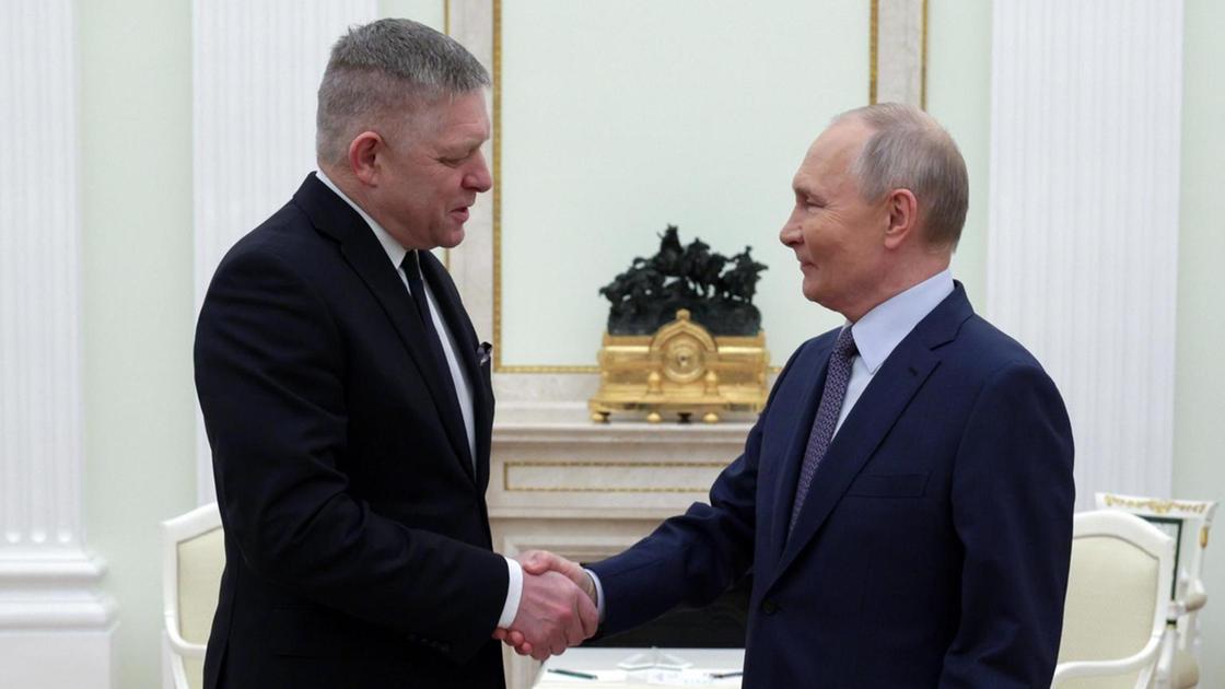 Putin e Fico al Cremlino: focus sul transito del gas russo