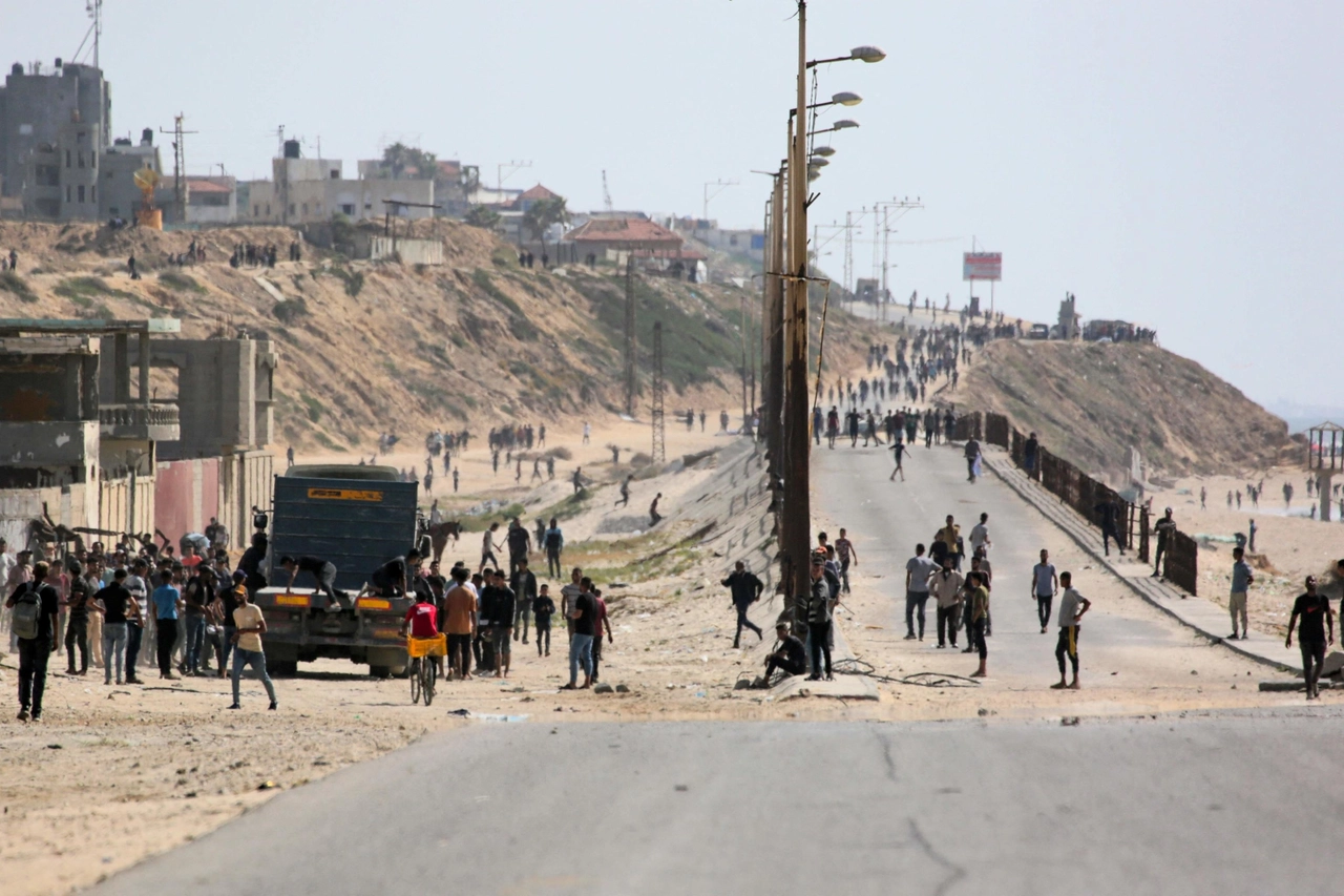 Un'immagine dalla Striscia di Gaza