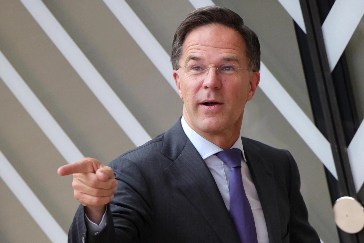 Mark Rutte al Consiglio europeo di Bruxelles (Ansa)