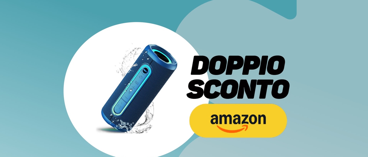 Ascolta ovunque la tua musica preferita con questa potente cassa Bluetooth: doppio sconto su Amazon