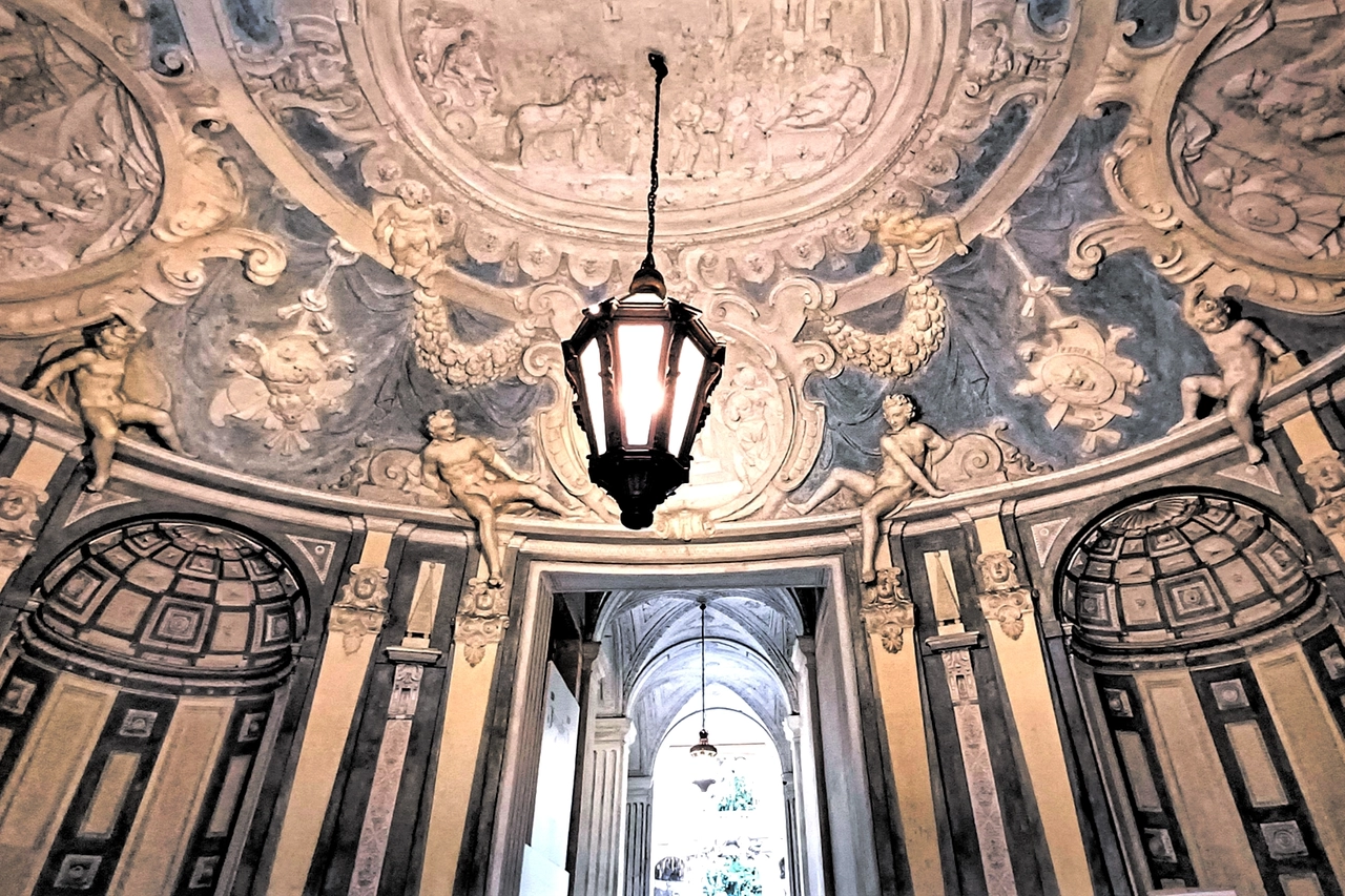 Genova, Palazzi dei Rolli, l'ingresso di Palazzo Lomellino (foto Laura De Benedetti)