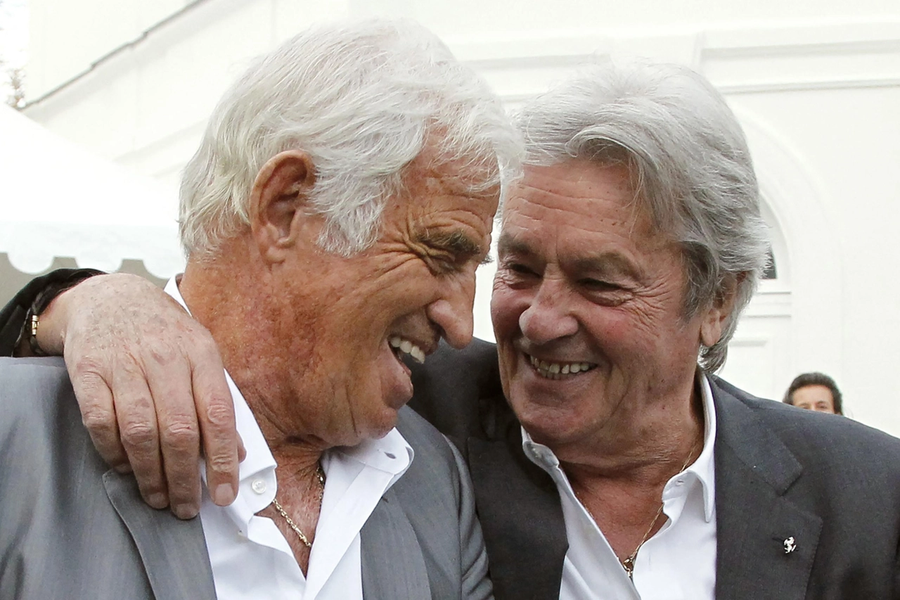 Alain Delon con Jean-Paul Belmondo