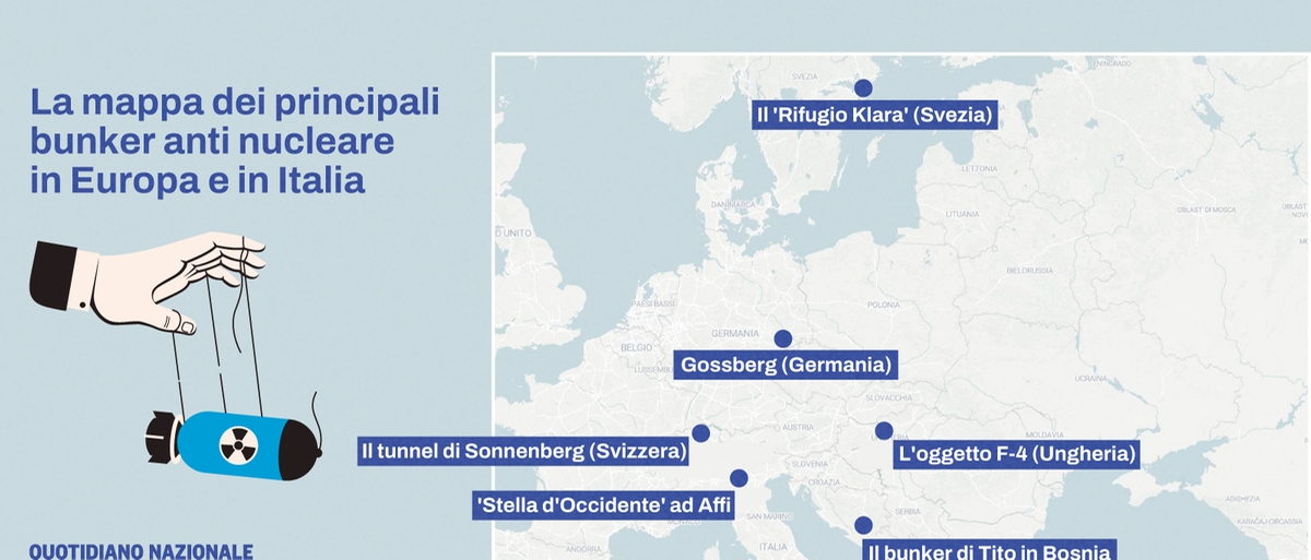 Quel che resta dei bunker antiatomici in Italia ed Europa. Ecco dove vivremmo in caso di attacco nucleare