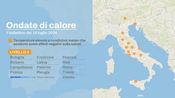 Caldo africano, 40 gradi in arrivo. Bollino arancione, la mappa delle città a rischio