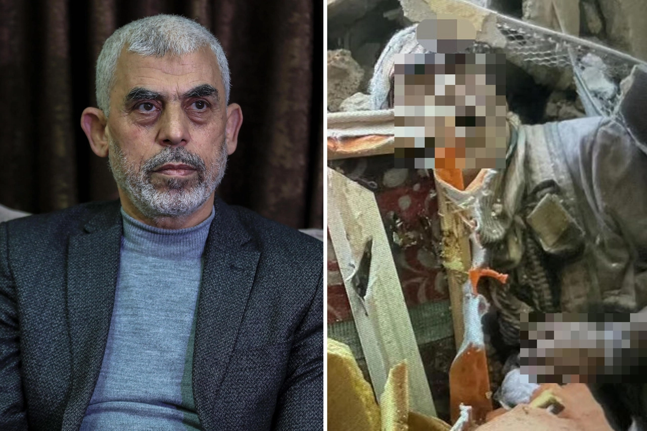 Il leader di Hamas Yahya Al Sinwar e il suo cadavere trovato tra le macerie a Rafah