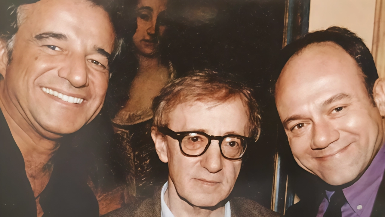 Carlo e Christian con Woody Allen