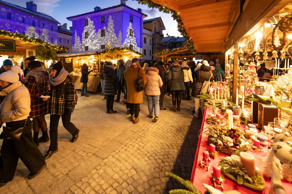 Dal Marché Vert Noël nel centro del capoluogo a quello della tradizione artigiana di Morgex . Nei mercatini si respira aria d’incanto