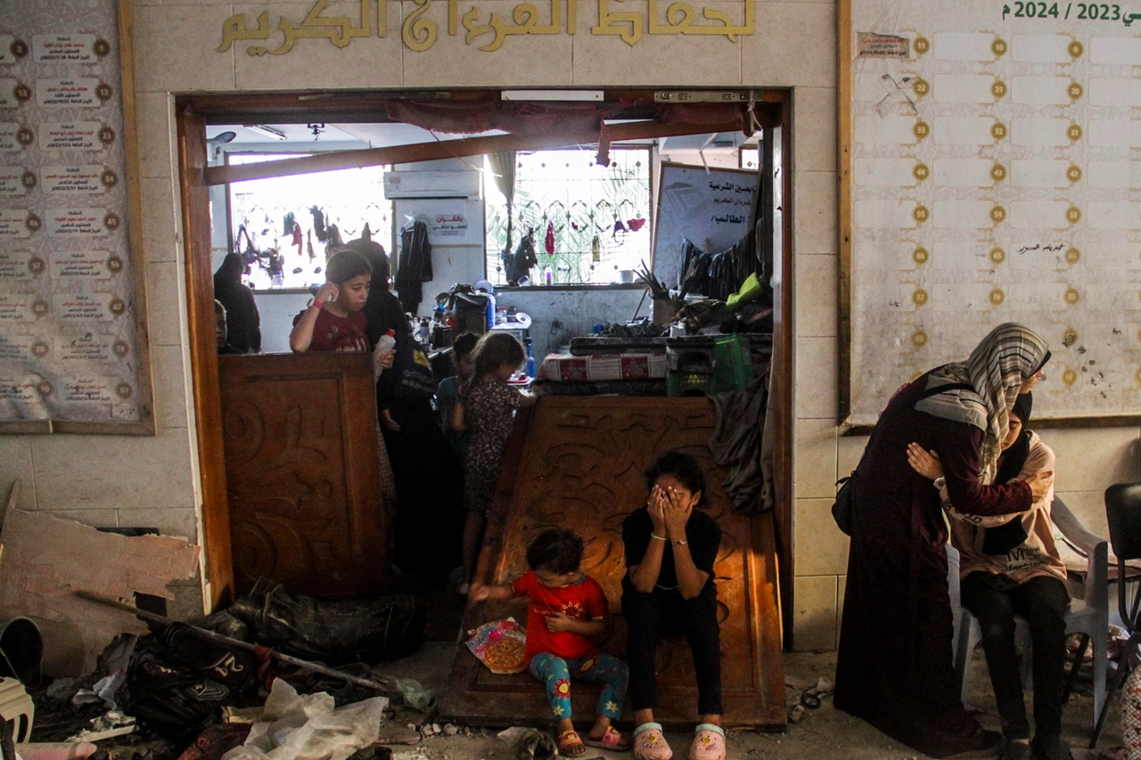 Scuola bombardata a Gaza