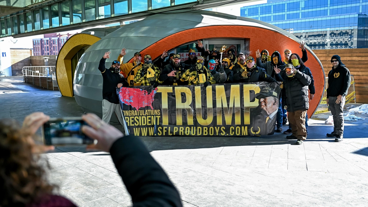 I Proud Boys, un gruppo estremista vicino a Trump (Ansa)