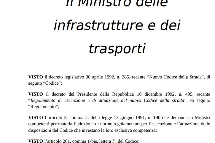 Il decreto autovelox è stato spedito a Bruxelles per essere sottoposto alla procedura Tris