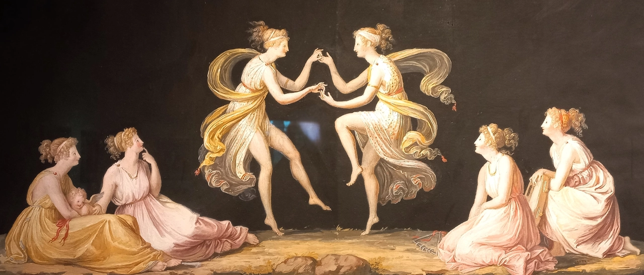 Un dipinto a tempera su carta di Canova