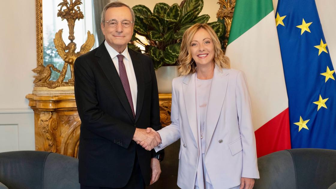 L’incontro a Palazzo Chigi, debito comune Ue e demografia: Meloni sulla linea di Draghi