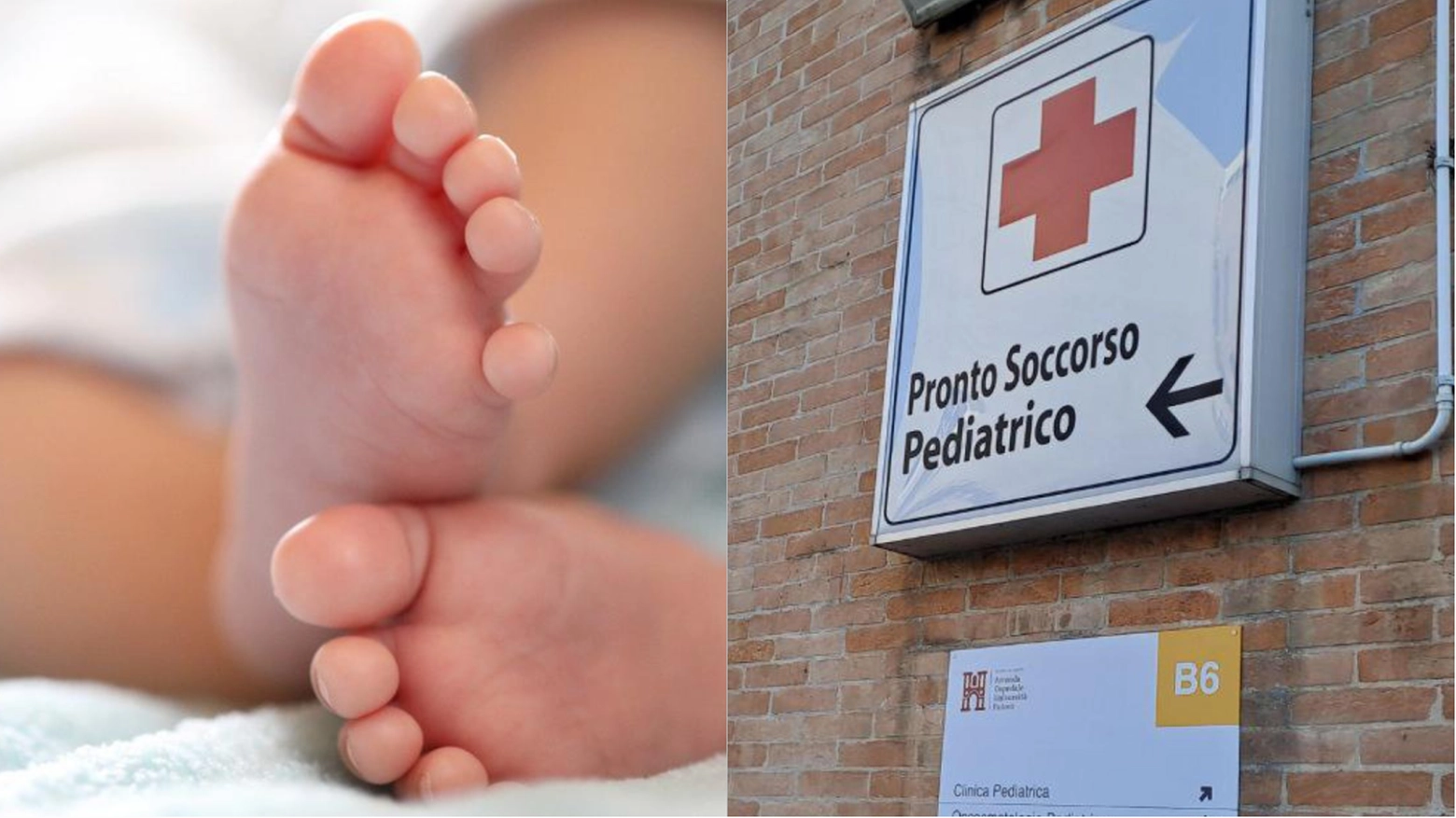 Il bimbo è ricoverato nel reparto di terapia intensiva pediatrica dell'Ospedale di Padova