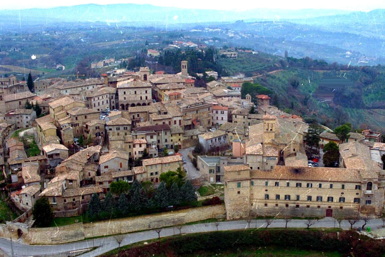 Veduta aera di Montefalco