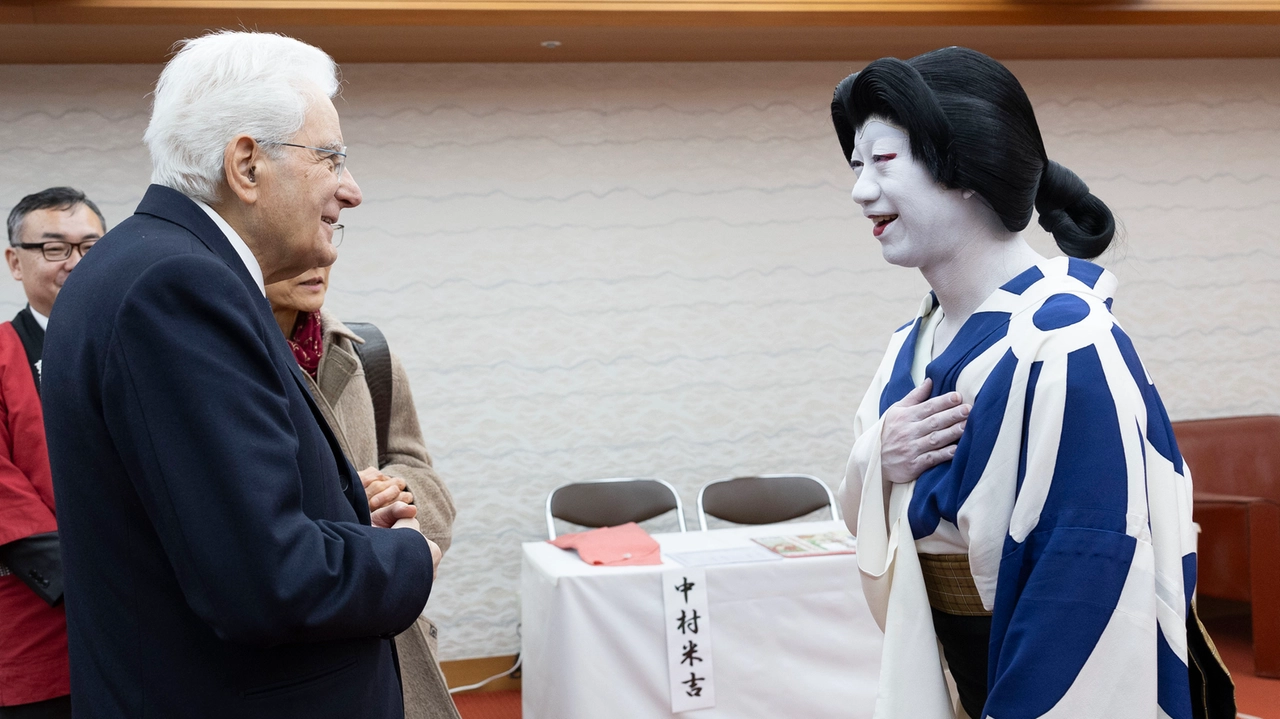 Il presidente Mattarella in visita in Giappone (Imagoeconomica)