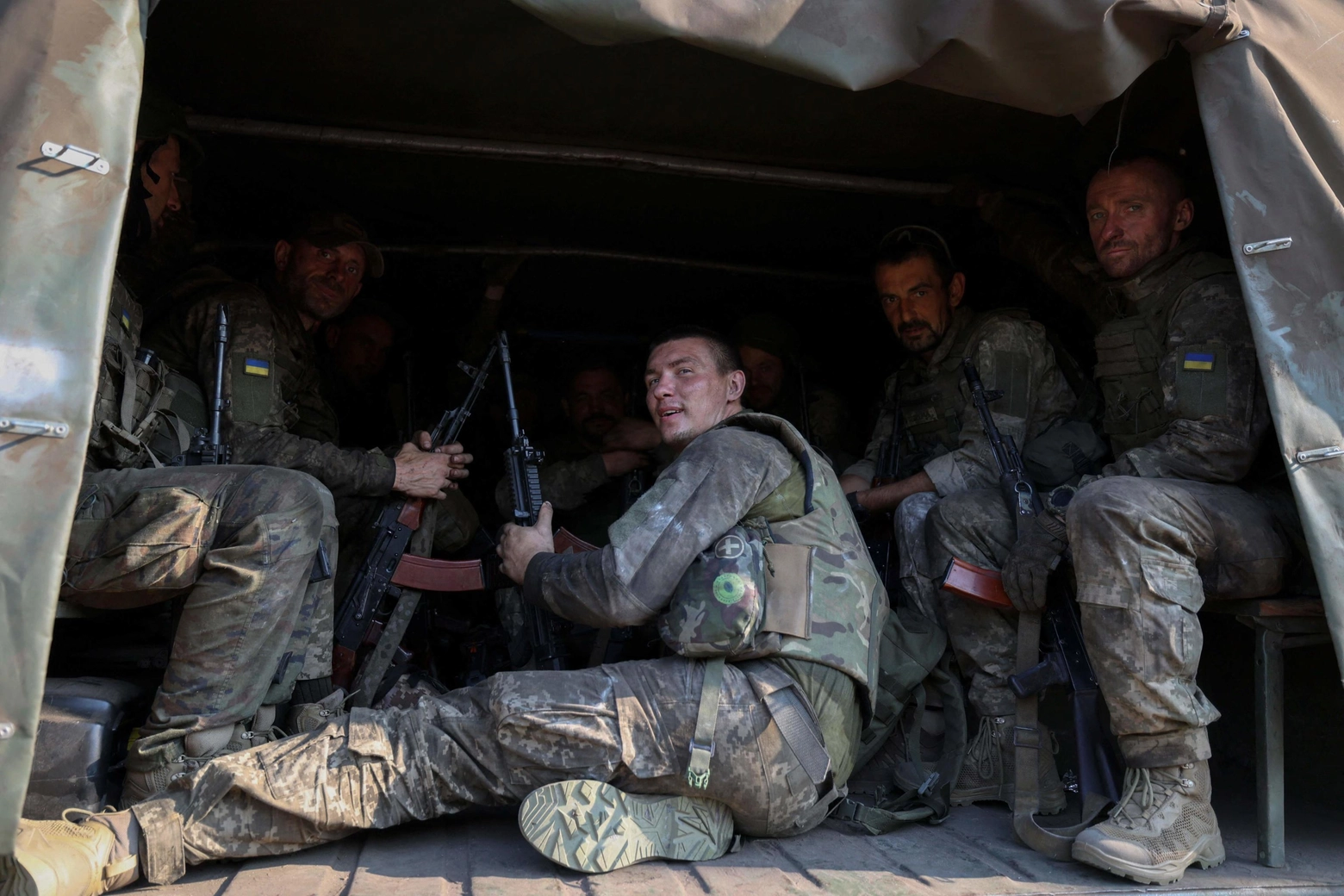 Il 49° battaglione di fanteria dei Carpazi Sich, composto da ucraini e stranieri, nella regione del Donetsk