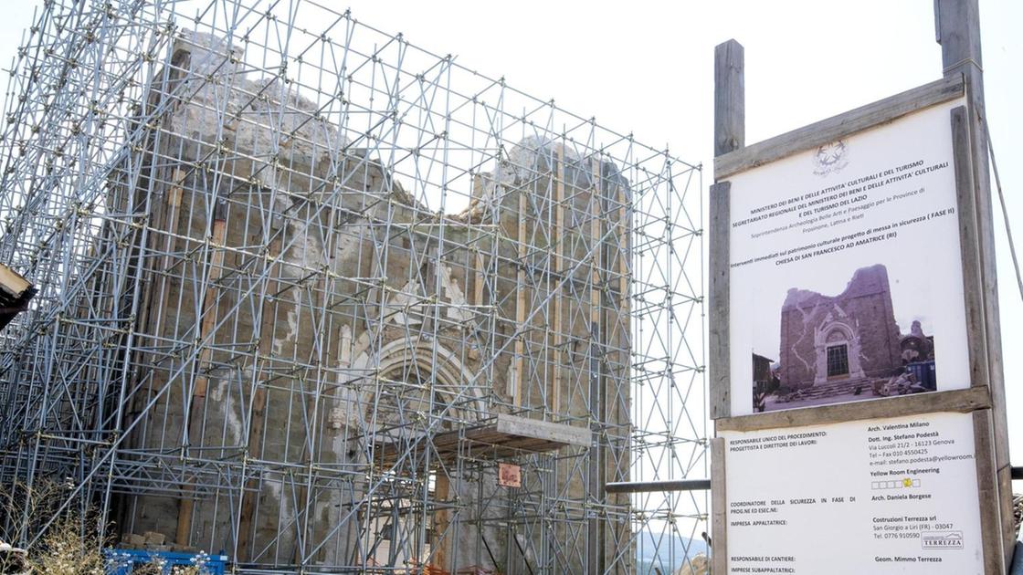 Ricostruzione e restauro della Chiesa di San Francesco ad Amatrice dopo il sisma 2016