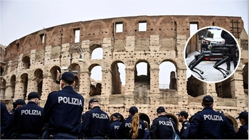 Via Crucis del Papa blindata: tiratori scelti sui tetti. Schierato anche il cane robot Saetta