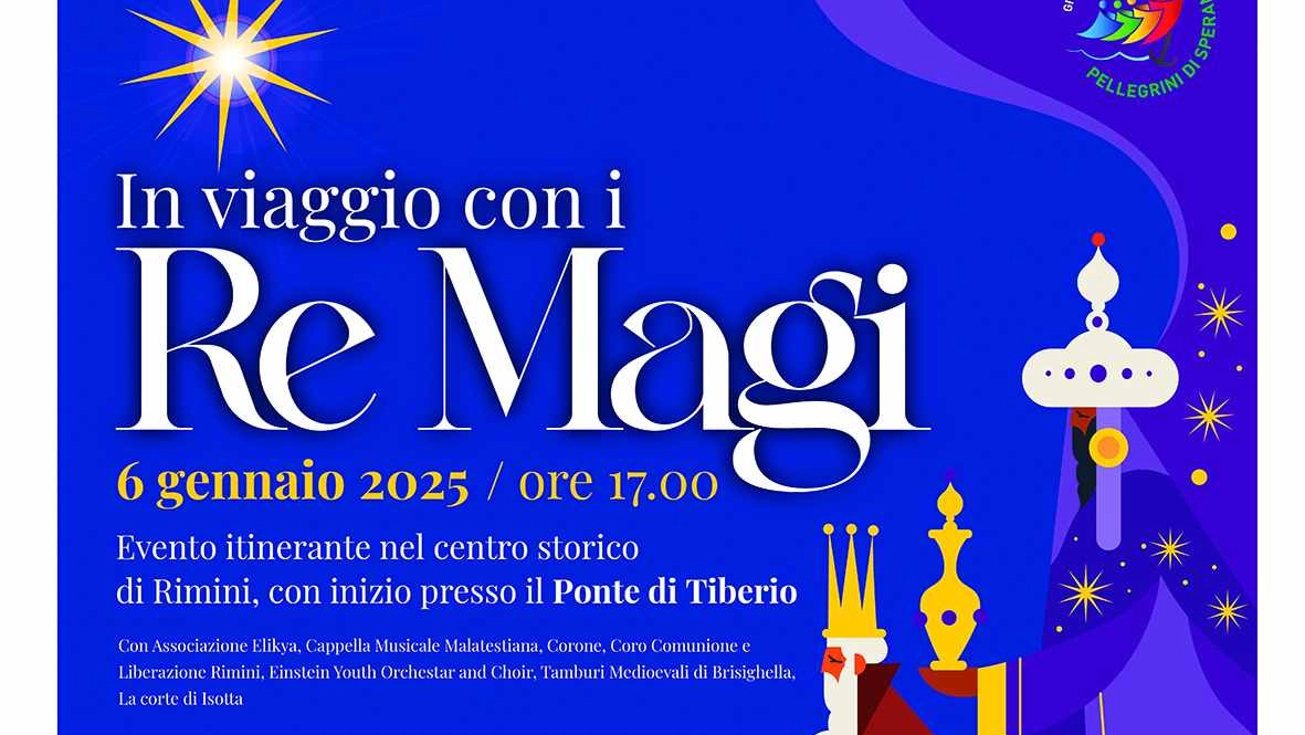 La locandina dell'evento "In viaggio con i Re Magi"