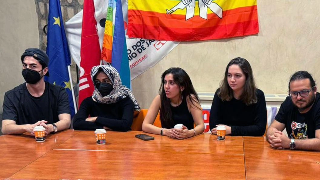 Da sinistra Daniel Mizrahi, Aisha Amer, Tarteel Yasser Al Junaidi e Sofia Orr