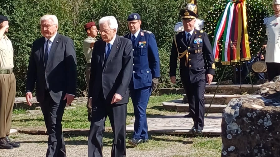 Sergio Mattarella con Frank-Walter Steinmeier