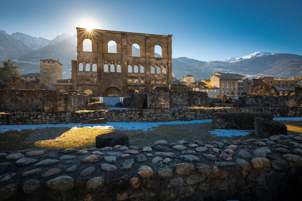 Valle d'Aosta, Teatro Romano Aosta (foto Enrico Romanzi)