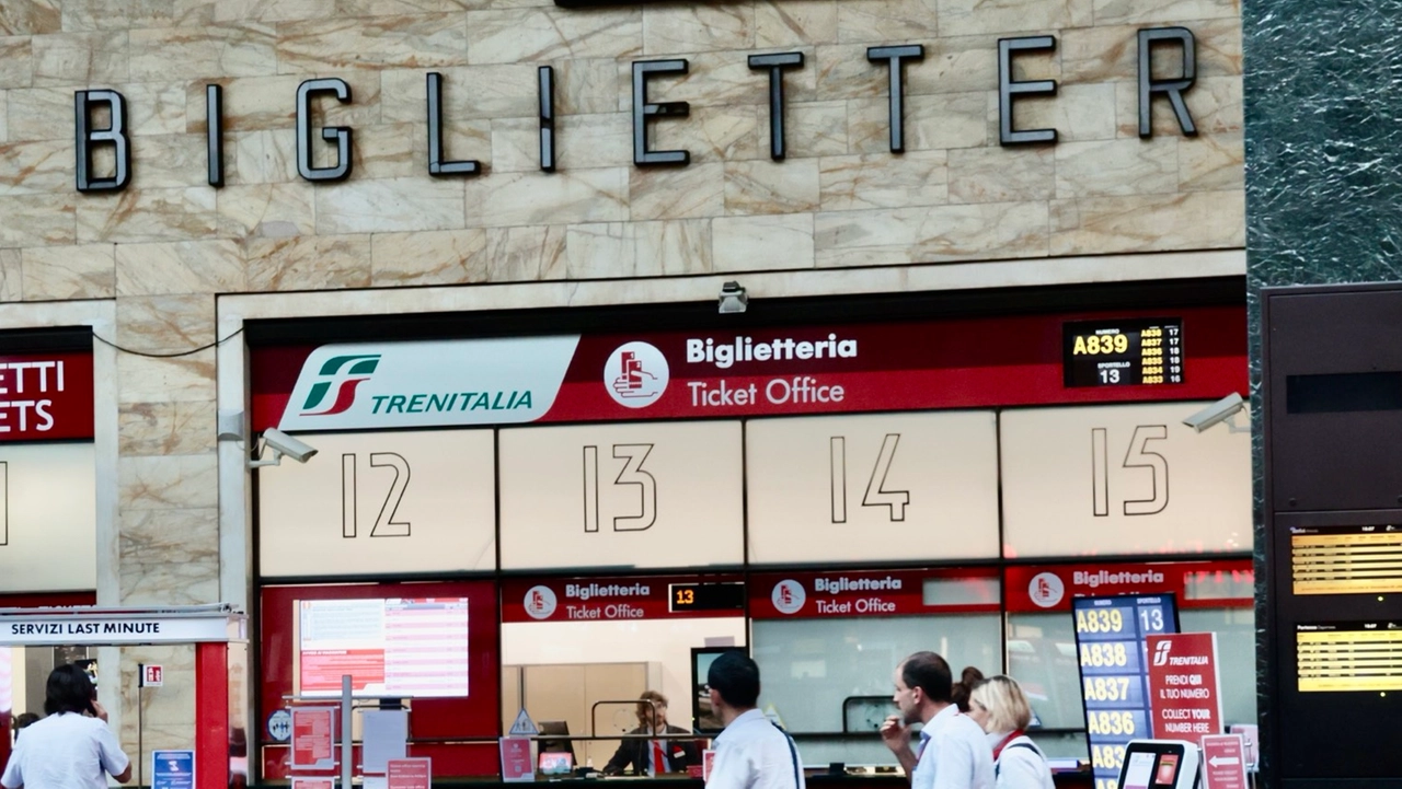 La biglietteria in stazione