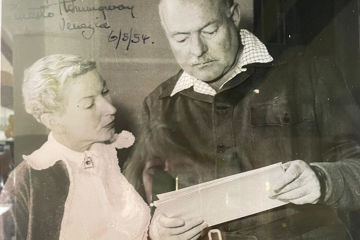 Ernest Hemingway alla Bilancia di Bepi, Palazzolo dello Stella. Foto di Monica Guerci