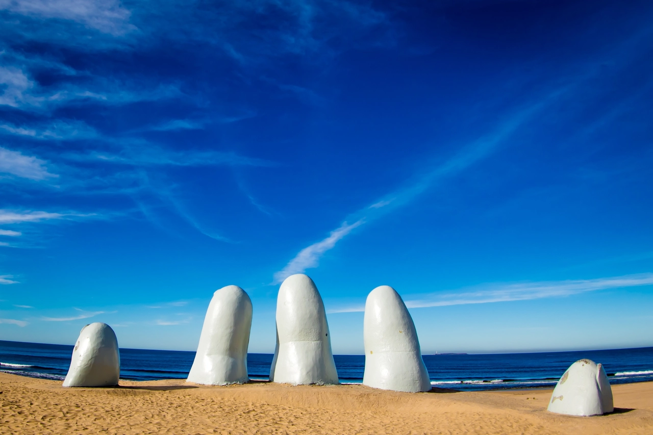 Los dedos de punta, sulle punta di una mano