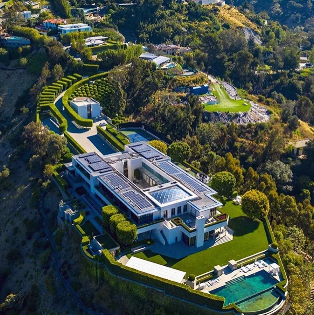 La casa dei Pritzker in vendita a Los Angeles  vista dall'alto