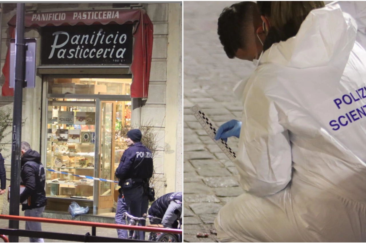 La panetteria di piazzale Gambara dove è avvenuta l'esecuzione